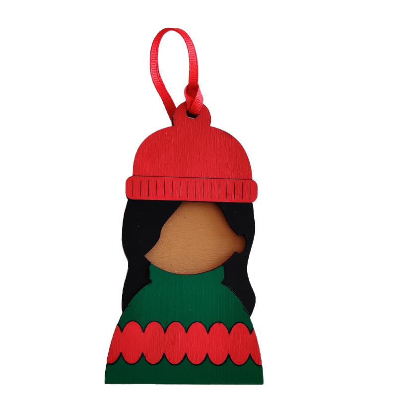 COZY GIRL HOLIDAY ORNAMENT