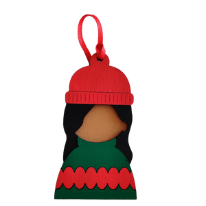 COZY GIRL HOLIDAY ORNAMENT