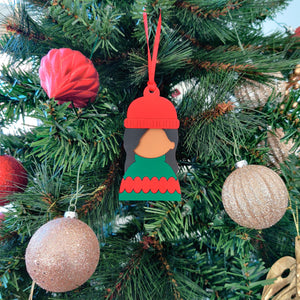 COZY GIRL HOLIDAY ORNAMENT