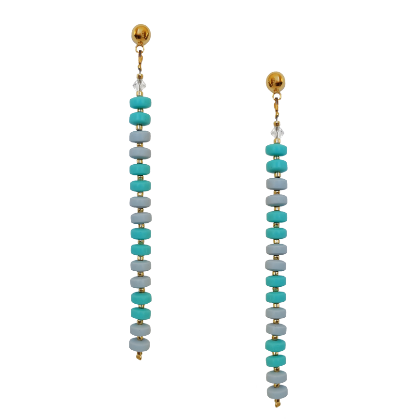 CANDY DROP EARRINGS | AQUA