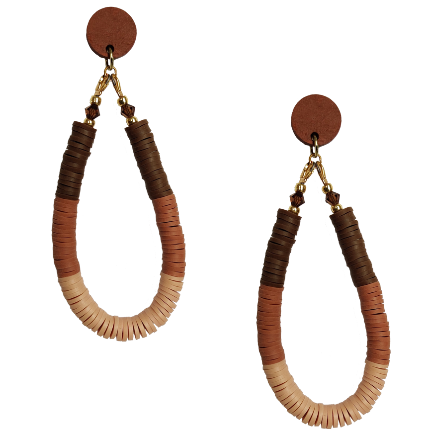 DOUBLE DUTCH EARRINGS | COCOA BEAN