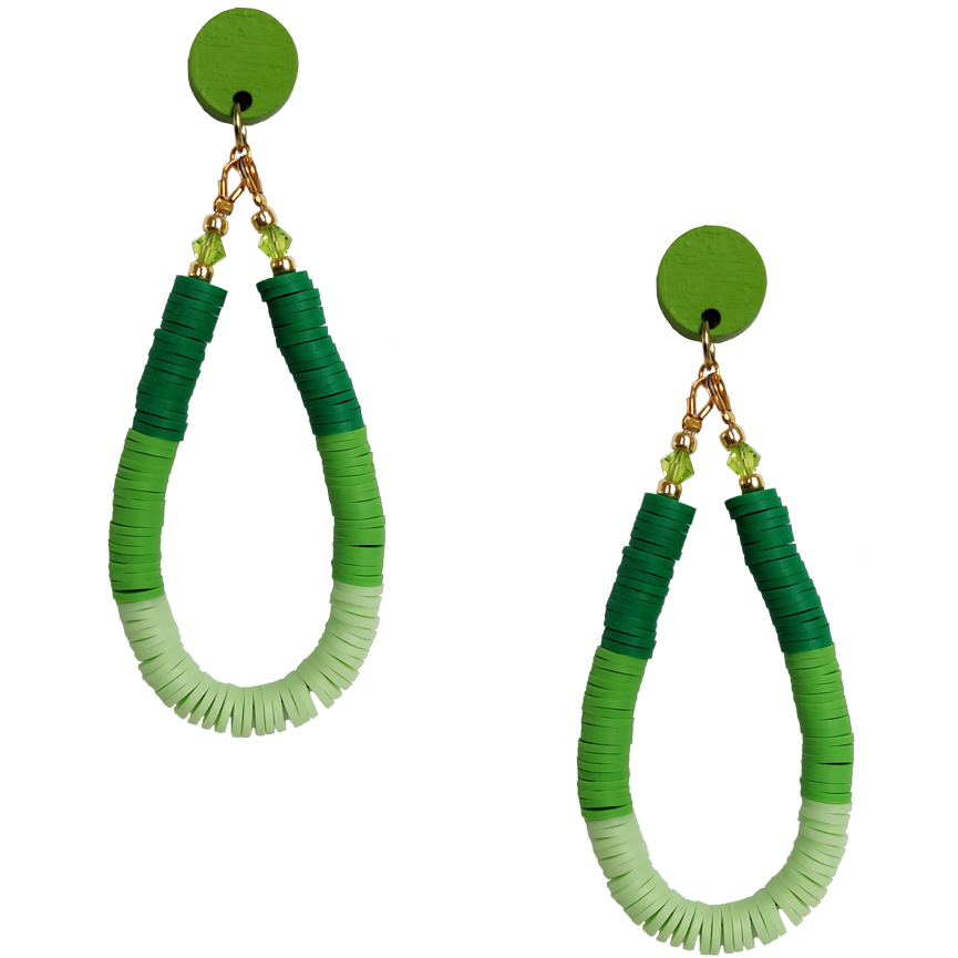 DOUBLE DUTCH EARRINGS | LIME