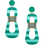 HOURGLASS EARRINGS | PASTEL AQUA